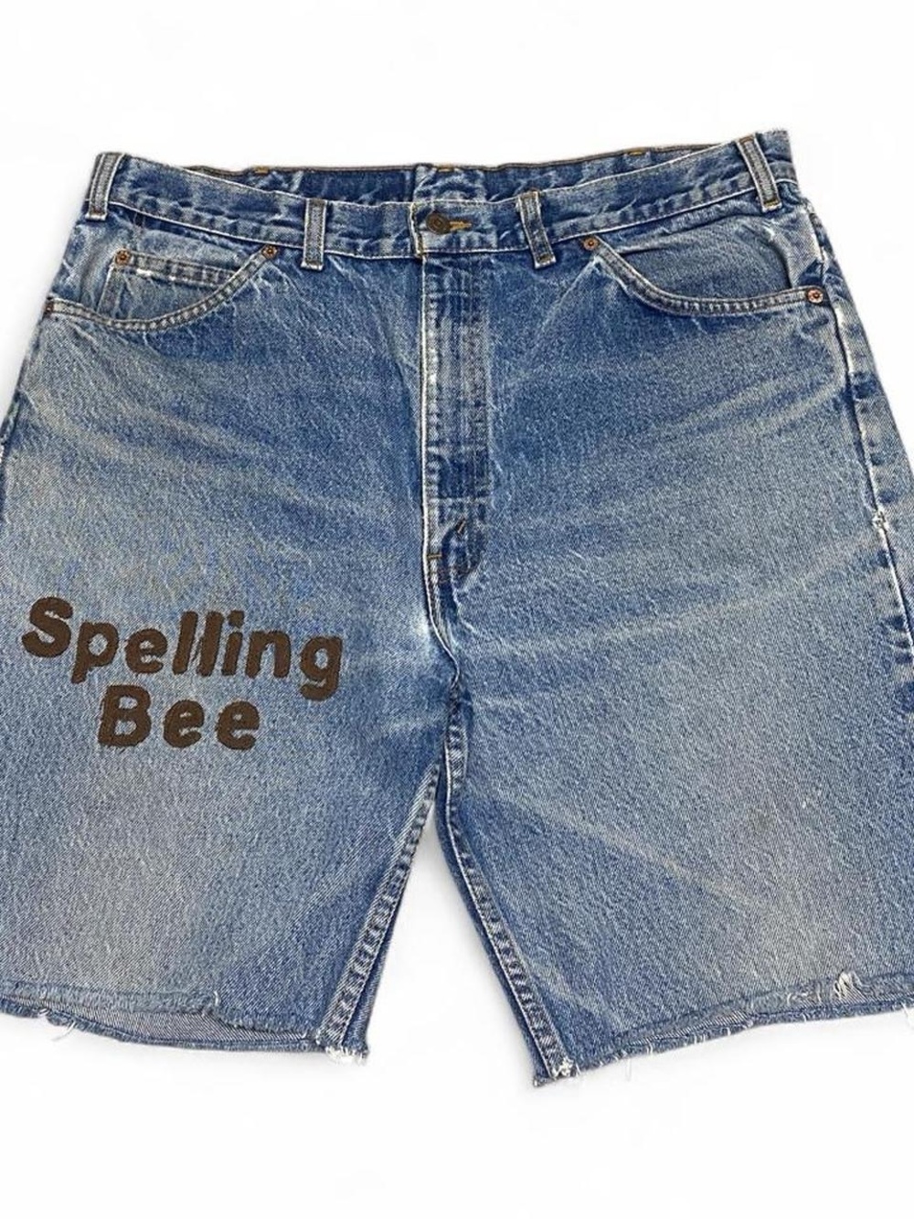 Vintage orange tab Levi custom‎ denim shorts